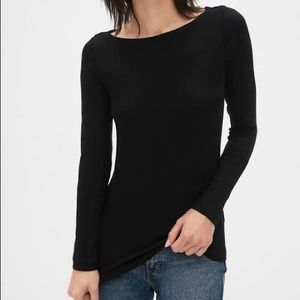 Ethan & Cocoa Modern Long Sleeve Boatneck T-Shirt